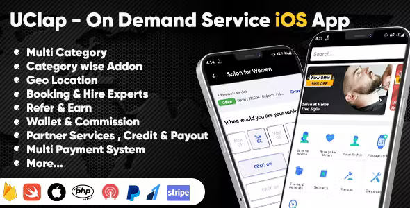 UClap - On Demand Home Service App - UrbanClap Clone - Handyman - iOS App 1 UClap On Demand Home Service App UrbanClap Clone Handyman iOS App