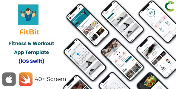 Fitness Workout App Template in iOS Swift FitBit