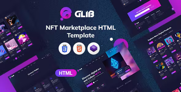 Glib NFT Marketplace HTML Template
