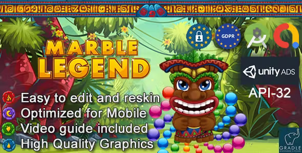 Marble Legend Unity Ads Admob GDPR Android Studio