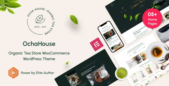 OchaHouse Organic Tea Store WooCommerce WordPress Theme