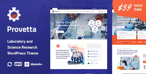 Provetta – Laboratory Science Research WordPress Theme