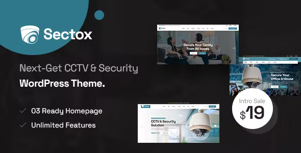Sectox CCTV Security WordPress Theme