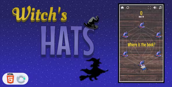 Witchs hats HTML5 Casual game