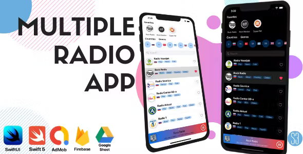 iOS SwiftUI Radio App Radio Station Online FM Radio iOS 15 iOS App Template