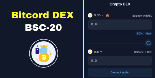 Bitcord DEX Cryptocurrency BEP 20 Exchange Swap