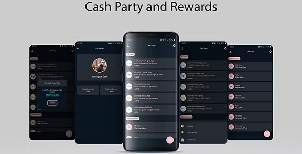 Cash Party and Rewards with 13 Networks and Laravel Admin Panel