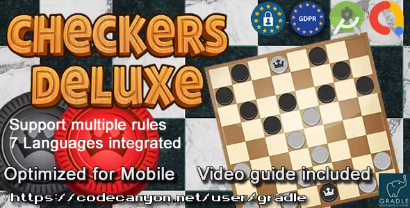 Checkers Deluxe Admob GDPR Android Studio