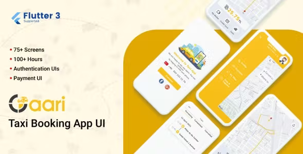 Gaari Taxi Booking App Uber Clone UI Template