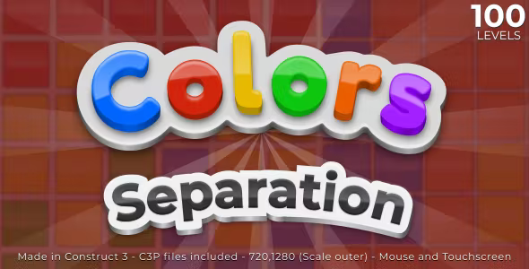 Colors separation HTML5 Casual game
