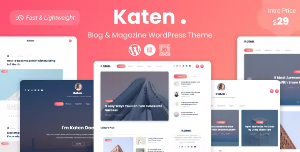 Katen Blog Magazine WordPress Theme