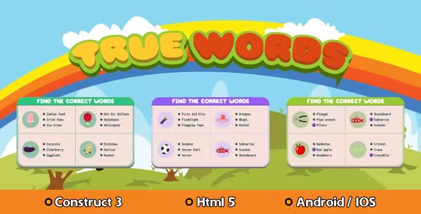 True Words HTML5 Game Construct 3