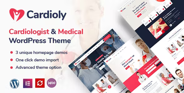 Cardioly Cardiologist and Medical WordPress theme