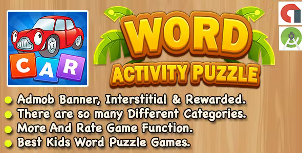 Word Activity Puzzle Game For Kids Android Studio Ready For Publish